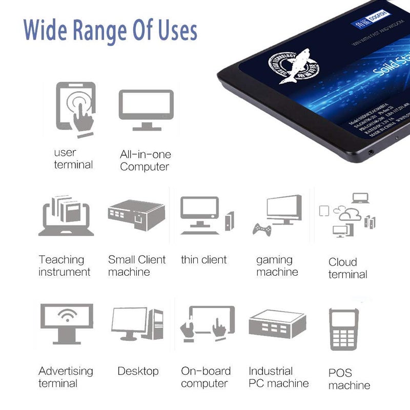 Dogfish 2.5" SATA III 6Gb/s SSD - 250GB High Performance Internal Solid State Drive for Desktop & Laptop - Image 4